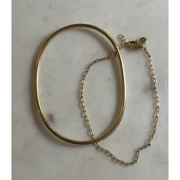 Madewell Two Pack Cuff and Chain Anklet Set - Picture 1 of 4